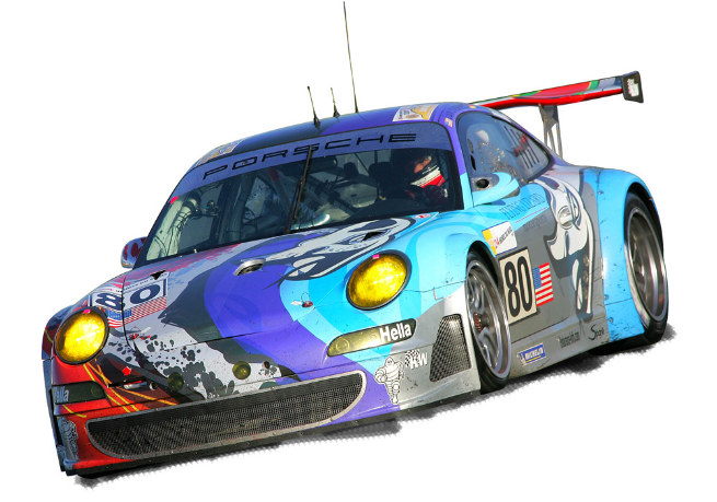 Porsche 911 GT3, 2006 del equipo Flying Lizard Por Troy Lee