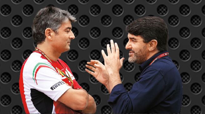 El jefe de Ferrari, Marco Mattiacci y el agente de Alonso, Luis García Abad, sostuvieron un debate en Suzika