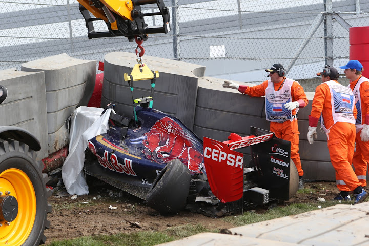 Accidente Sainz FP3 GP de Rusia