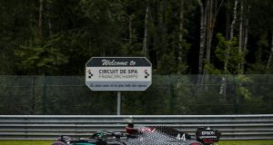 Hamilton carbura en Bélgica (FOTO: Mercedes AMG F1 Team)