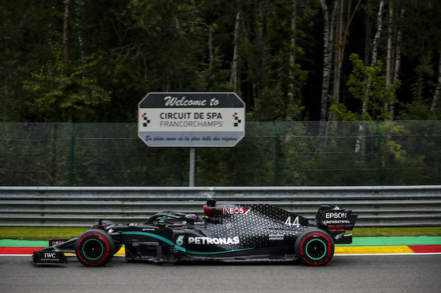 Hamilton carbura en Bélgica (FOTO: Mercedes AMG F1 Team)
