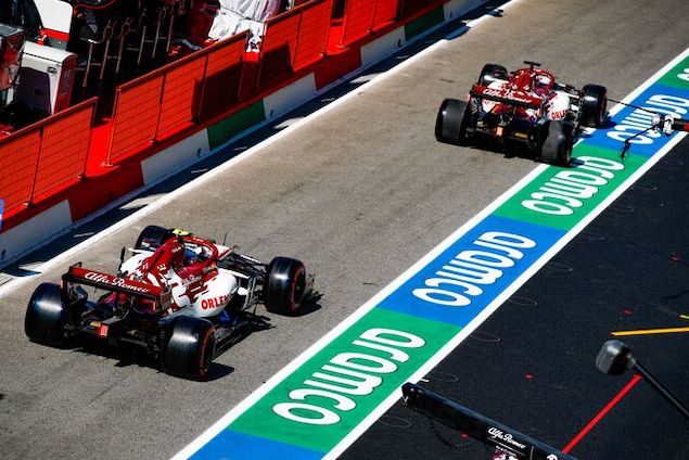 Kimi no pierde desde el sábado del GP de 70º Aniversario (FOTO: Alfa Romeo Racing)