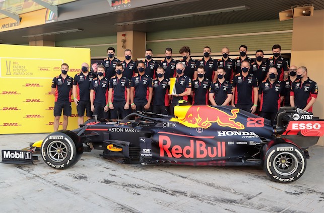 Red Bull ganó el Premio DHL a la Detención más Rápida (FOTO: DHL Motorsports)