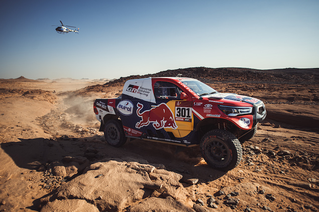 Nasser Al-Attiyah gana Etapa 4 del Rally Dakar 2021 (FOTO: Toyota)