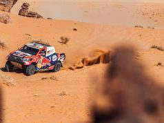 Nasser Al-Attiyah se agenció su quinta victoria de etapa en el Rally Dakar 2021 (FOTO: Toyota)