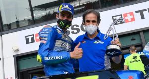 Davide Brivio (der), confirmado en Alpine F1 Team (FOTO: Suzuki MotoGP)
