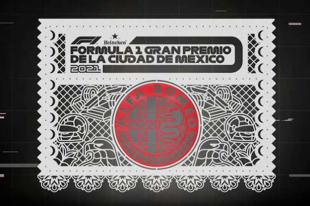 Alfa Romeo Racing en papel picado (FOTO: Mexico GP)