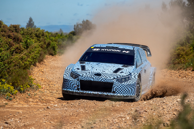 Hyundai arrancó pruebas de Rally1 rumbo a 2022 (FOTO: Fabien Dufour/ Hyundai Motorsport GmbH)