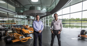 Zak Brown y Alejandro Agag, anuncindo que McLaren participará en Extreme E a partir de 2022 (FOTO. Extreme E)
