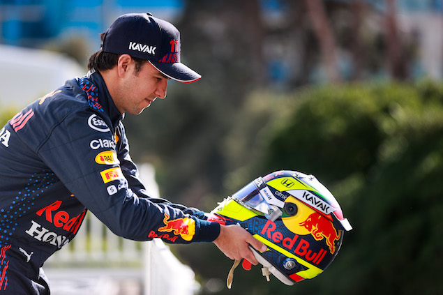 Pérez llega a Bakú (FOTO: Mark Thompson/Red Bull Content Pool)
