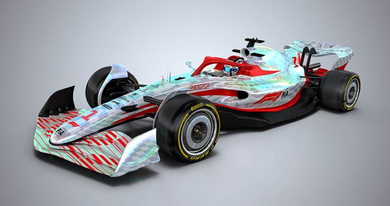 Prototipo del auto 2022 de F1 (FOTO: F1)