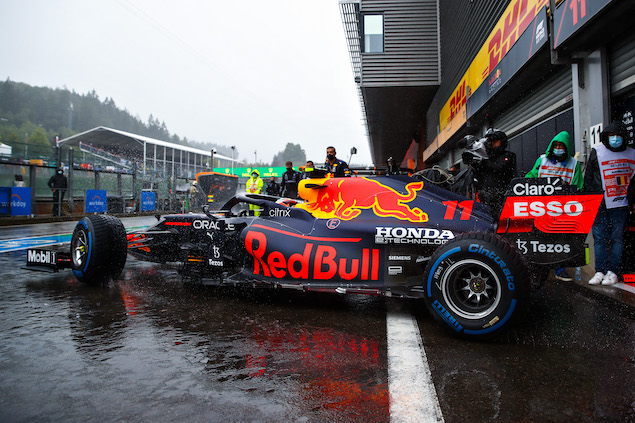 Pérez admitió error en Spa: "Las condiciones estaban imposibles" (FOTO: Mark Thompson/Red Bull Content Pool)