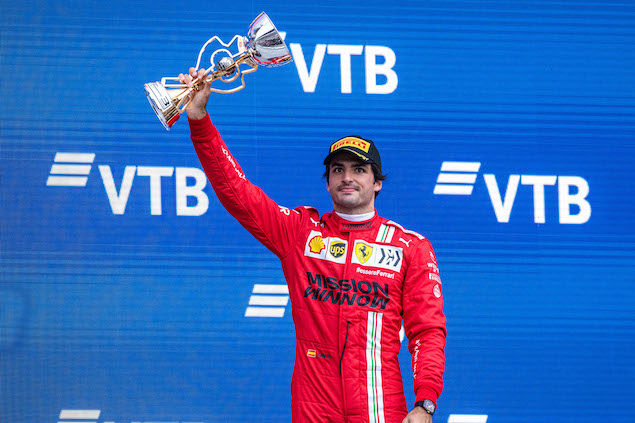 Sainz sigue ganando confianza con Ferrari tras podio en Rusia (FOTO: Scuderia Ferrari Press Office)
