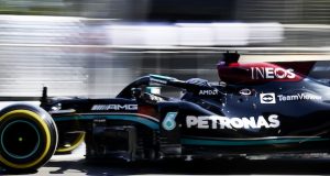 Hamilton, adelante en práctica de viernes en Italia (FOTO: Steve Etherington/Mercedes AMG f1)