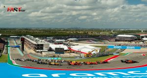 Arranque del Gran Premio de Estados Unidos 2021 de F1, en el Circuito de las Américas (FOTO: Nick Hreror para FASTMag)