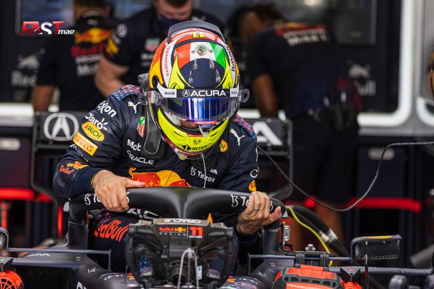 Sergio Pérez (Red Bull Racing) durante el primer día de actividades del GP de Estados Unidos 2021 de F1 (FOTO: Arturo Vega para FASTMag)