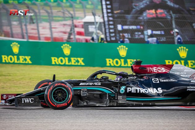 Lewis Hamilton (Mercedes AMG F1) durante la calificación del GP de Estados Unidos de F1 en el Circuito de las Américas de Austin (FOTO: Arturo Vega para FASTMag)