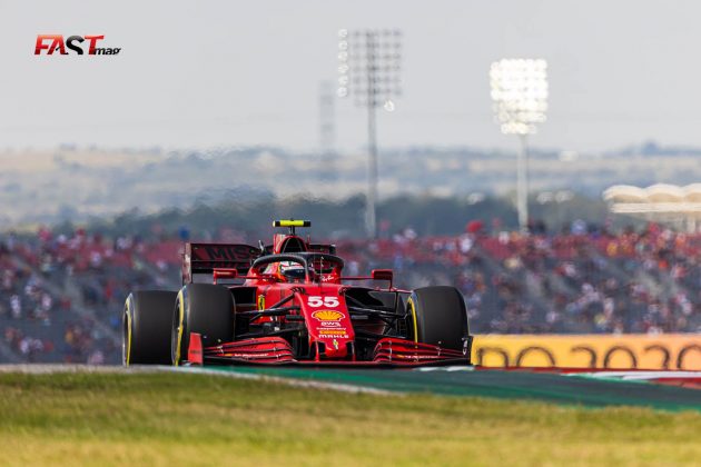 Carlos Sainz (Scuderia Ferrari) durante el primer día de actividades del GP de Estados Unidos 2021 de F1 (FOTO: Arturo Vega para FASTMag)