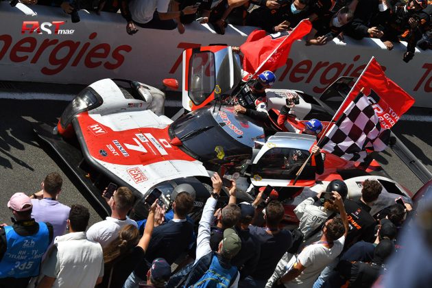 El Hiperauto No. 7 GR010 Hybrid de José María López, Kamui Kobayashi y Mike Conway (Toyota GAZOO Racing), ganadores de las "24 Horas de Le Mans" 2021 (FOTO: Benoit Maroye para FASTMag)