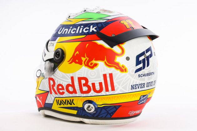 Casco de Checo Pérez para 2022 (FOTO: Red Bull Racing)