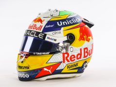 Casco de Checo Pérez para 2022 (FOTO: Red Bull Racing)