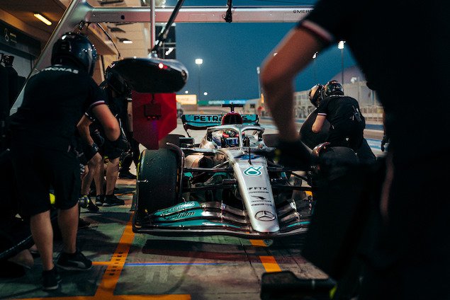 Actualización radical de Mercedes W13 se roba miradas en Baréin (FOTO: Sebastian Kawka/Mercedes AMG F1 Team)