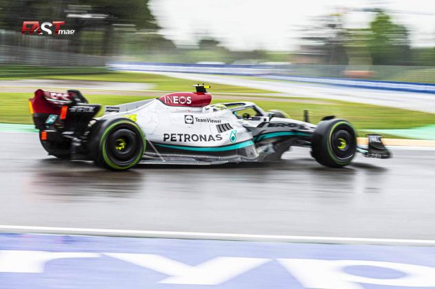 Lewis Hamilton (Mercedes AMG F1) durante el viernes de prácticas del GP de Emilia Romaña 2022 de F1 (FOTO: Daniele Benedetti para FASTMag)