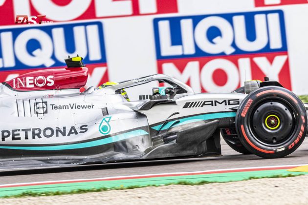 Lewis Hamilton (Mercedes AMG F1) durante la Carrera Sprint del GP de Emilia Romaña de F1 2022 en Imola (FOTO: Gabriele Benedetti para FASTMag)