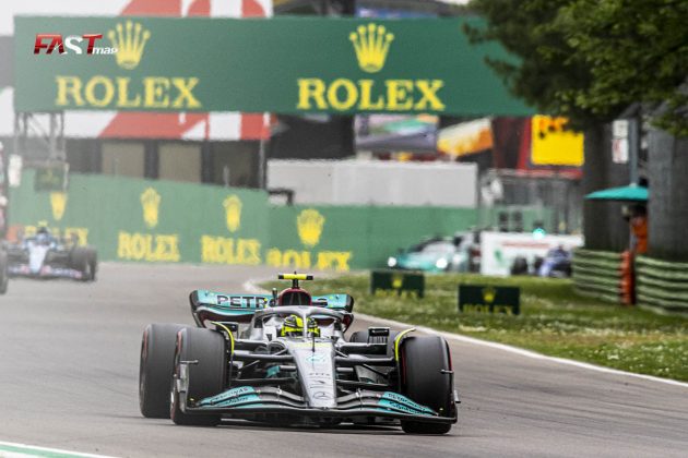 Lewis Hamilton (Mercedes AMG F1) durante la Carrera Sprint del GP de Emilia Romaña de F1 2022 en Imola (FOTO: Gabriele Benedetti para FASTMag)