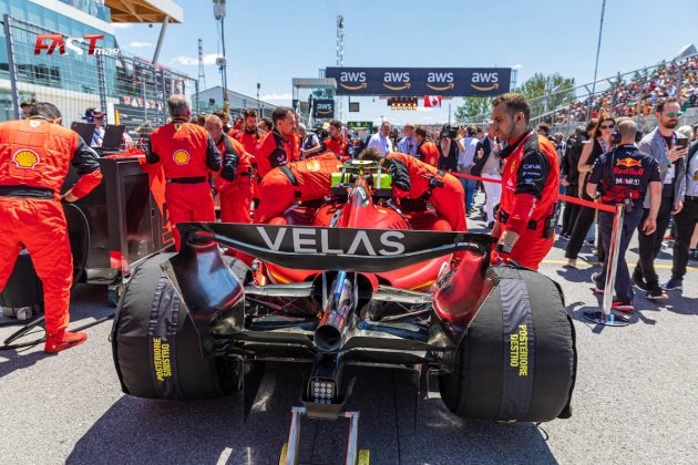 El auto de Carlos Sainz II (Scuderia Ferrari) en el previo del Gran Premio de Canadá de F1 2022 (FOTO: Arturo Vega para FASTMag)