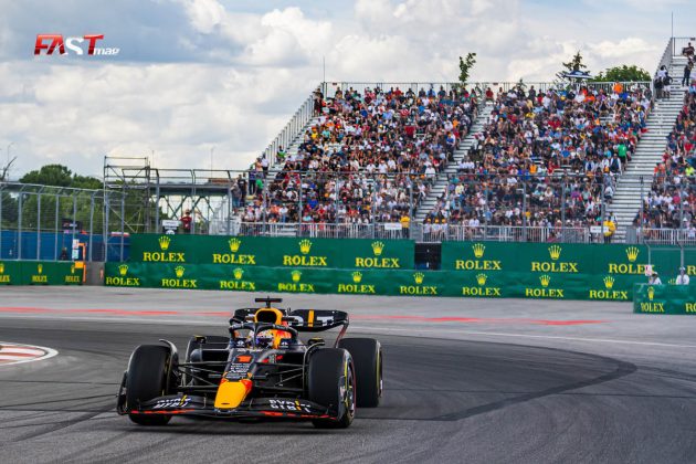 Max Verstappen (Red Bull Racing) durante la primera práctica libre del GP de Canadá 2022 de F1, realizada en el Circuito Gilles Villeneuve (FOTO: Arturo Vega para FASTMag)