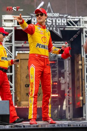 Joey Logano (Team Penske) en la presentación de pilotos de la Carrera de las Estrellas de NASCAR Cup 2022 en Texas Motor Speedway (FOTO: Arturo Vega para FASTMag)