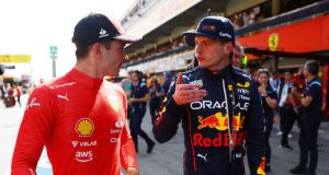 A Verstappen no le preocupaba la estrategia de Leclerc en Azerbaiyán (FOTO: Mark Thompson/Red Bull Content Pool)