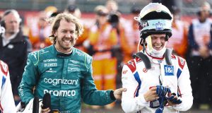 La exaltación de Schumacher por primeros puntos en F1 (FOTO: Andy Hone/Haas F1 Team)