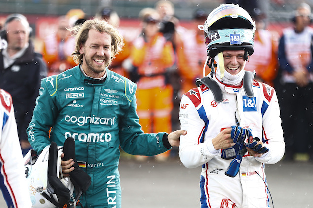 La exaltación de Schumacher por primeros puntos en F1 (FOTO: Andy Hone/Haas F1 Team)