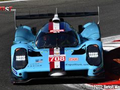 El Glickenhaus 007 LMH No. 708, de Olivier Pla, Romain Dumas y Luis Felipe Derani, durante las prácticas del sábado de las "6H de Monza" del WEC.