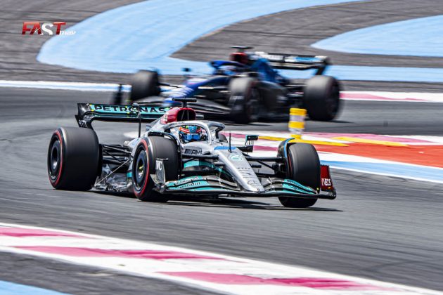George Russell (Mercedes AMG F1) in the third practice of the 2022 F1 French GP (PHOTO: Piergiorgio Facchinetti for FASTMag)