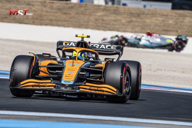 Lando Norris (McLaren) in qualifying for the 2022 F1 French GP (PHOTO: Piergiorgio Facchinetti for FASTMag)