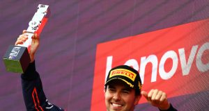 Podio de Checo Pérez en Silverstone: "Era importante no darse por vencido" (FOTO: Mark Thompson/Red Bull Content Pool)