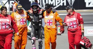 Aleix Espargaró corrió Silverstone con fractura en talón derecho (FOTO: Aprilia Racing)