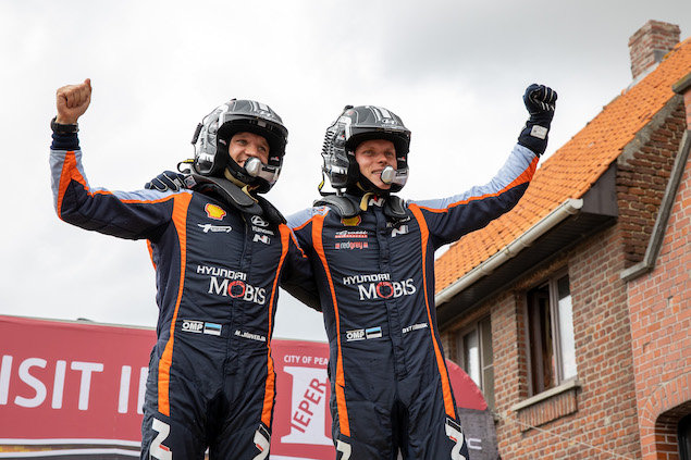 WRC: Tänak supera a Evans, triunfa en Rally de Bélgica (FOTO: Fabien Dufour/Hyundai Motorsport GmbH)