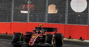 Sainz y Ferrari, al frente en viernes de GP de Singapur (FOTO: Scuderia Ferrari Press Office)