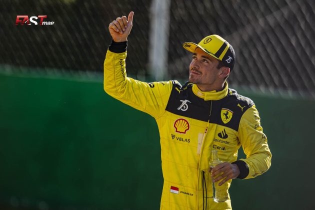 Charles Leclerc (Scuderia Ferrari) tras la calificación del GP de Italia F1 2022 (FOTO: Piergiorgio Facchinetti para FASTMag)
