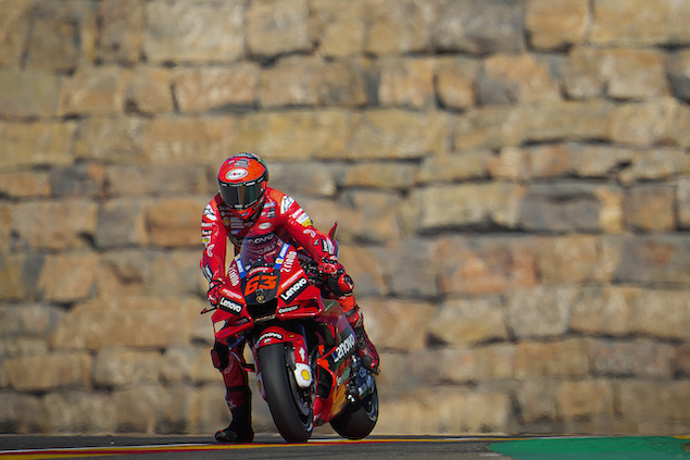 MotoGP Aragón: Bagnaia logra PP en 1-2-3 de Ducati (FOTO: MotoGP)