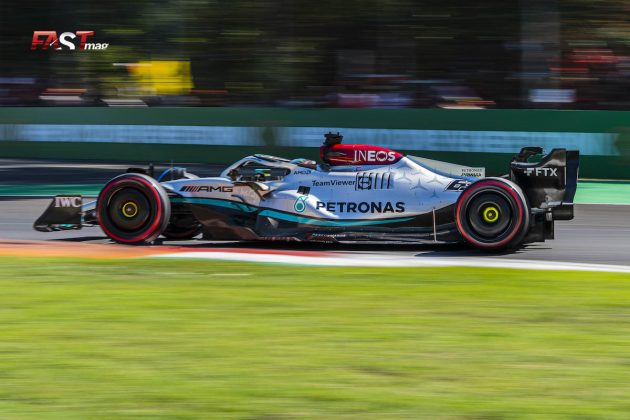 George Russell (Mercedes AMG F1) en la Práctica 3 del GP de Italia F1 2022 (FOTO: Piergiorgio Facchinetti para FASTMag)