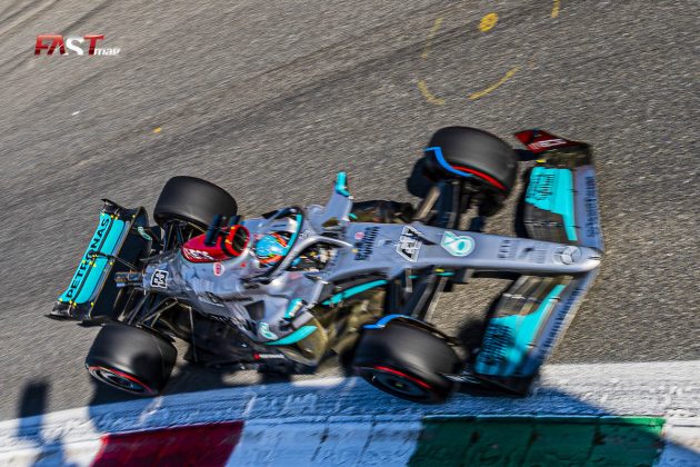 George Russell (Mercedes AMG F1) en la calificación del GP de Italia F1 2022 (FOTO: Piergiorgio Facchinetti para FASTMag)