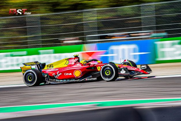 Carlos Sainz II (Scuderia Ferrari) en el viernes de actividades del GP de Italia 2022 de F1 (FOTO: Piergiorgio Facchinetti para FASTMag)