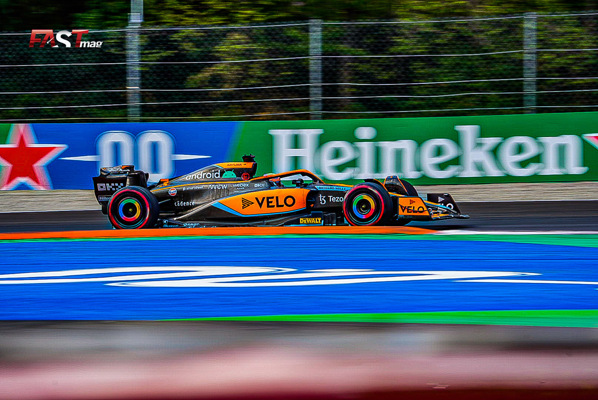 Daniel Ricciardo (McLaren Racing) en el viernes de actividades del GP de Italia 2022 de F1 (FOTO: Piergiorgio Facchinetti para FASTMag)