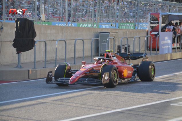 Carlos Sainz II (Scuderia Ferrari) en la Práctica 2 del GP de Estados Unidos de F1 2022 (FOTO: Omar Jalife para FASTMag)