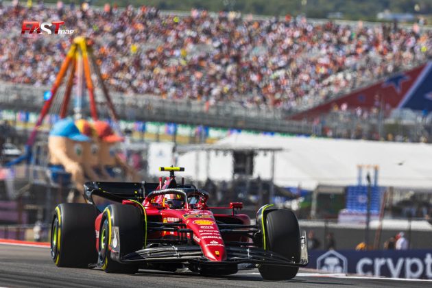 Carlos Sainz II (Scuderia Ferrari) en la Práctica 3 del GP de Estados Unidos F1 2022 (FOTO: Arturo Vega para FASTMag)
